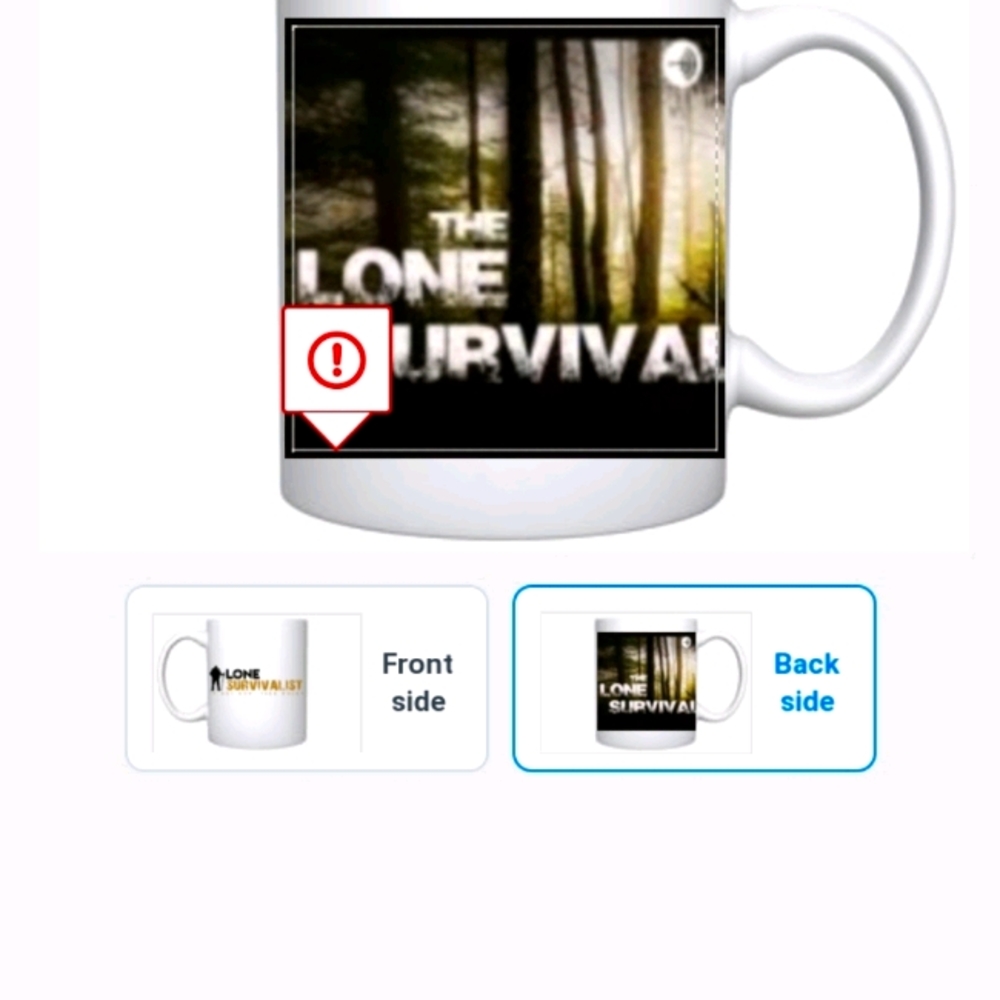 Charming 11 inch coffee mug